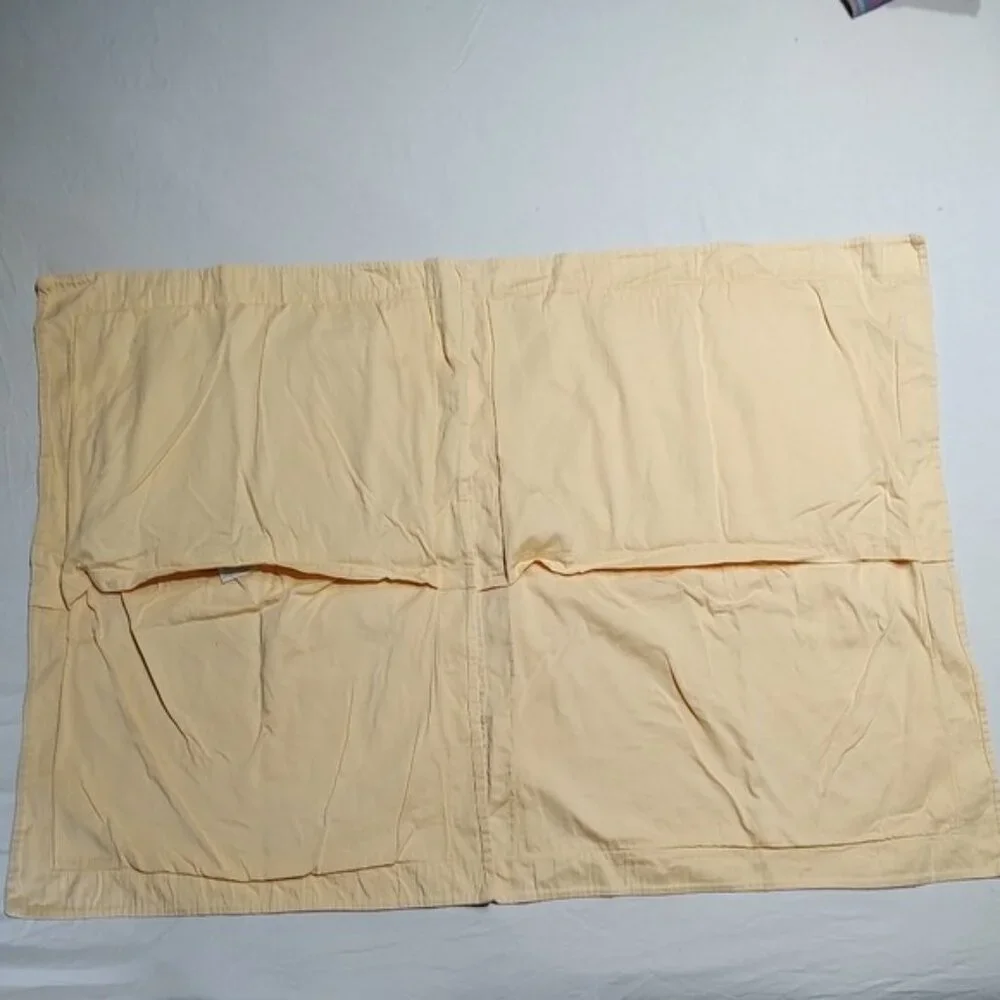 Restoration Hardware Yellow 100% Cotton Standard Pillowcases Shams Set of 2